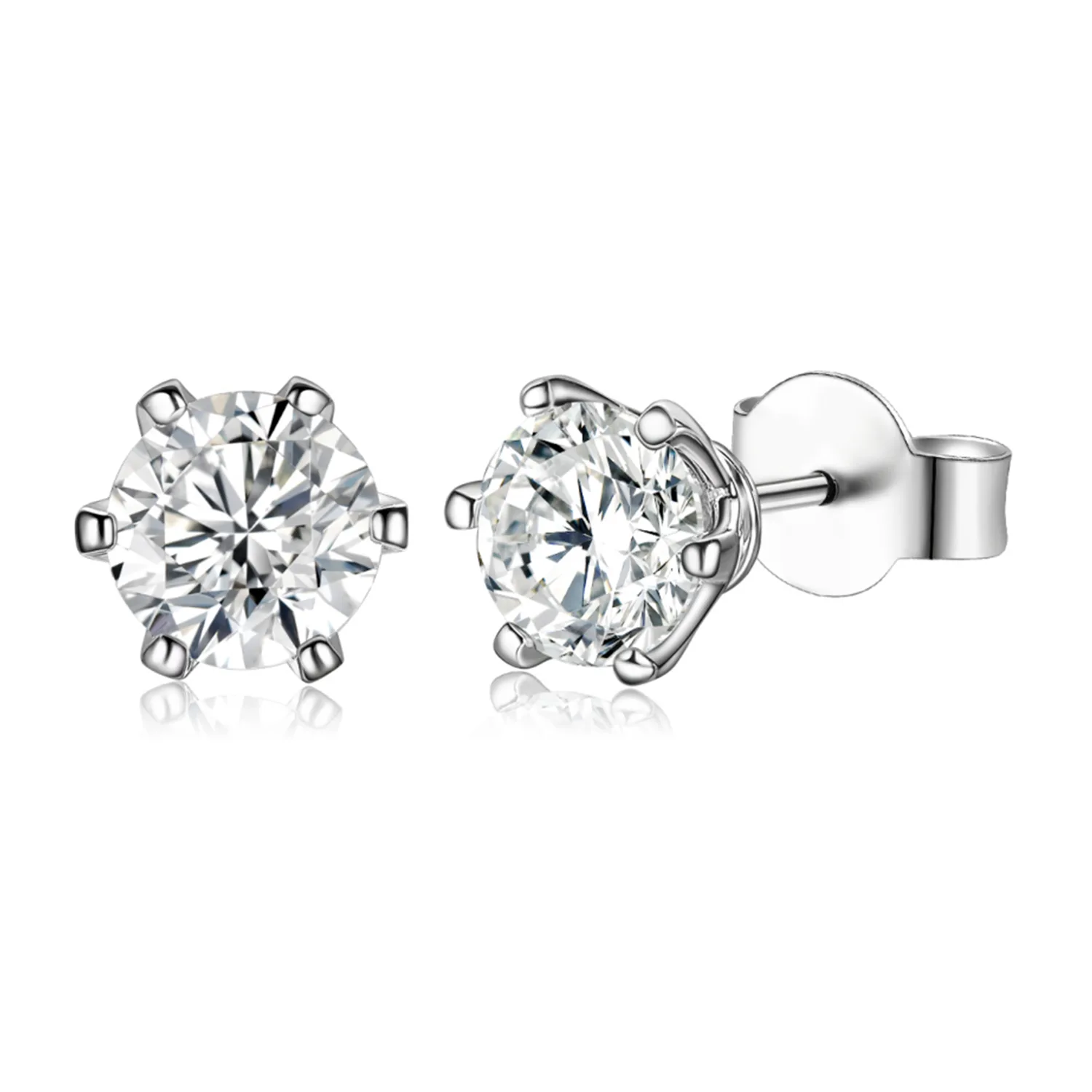 1 PT950 Lab-Grown Diamond Earrings - Image 1