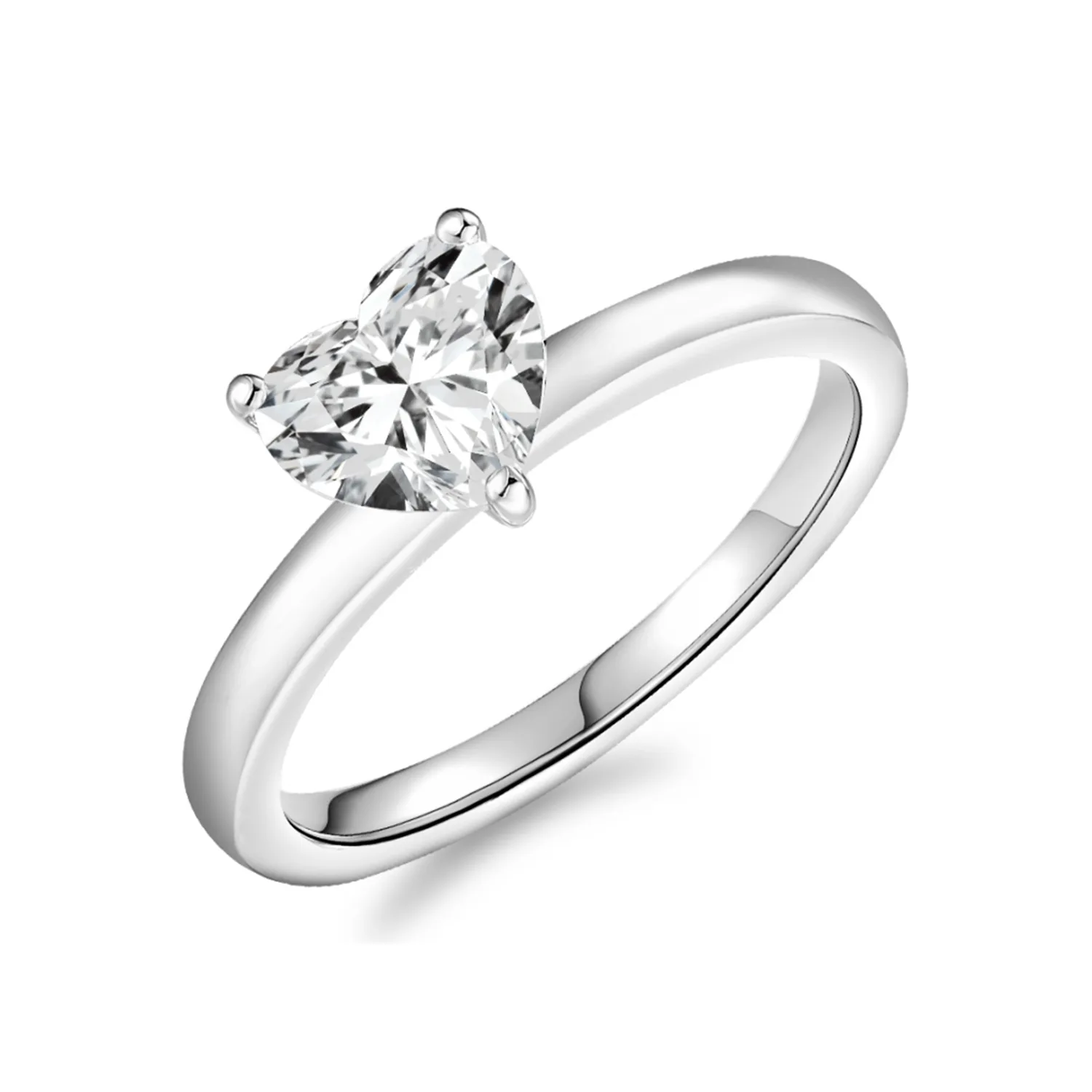 3 PT950 Lab-Grown Diamond Ring - Image 1