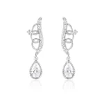 925 Silver Lab-Grown Diamond Earrings - Image 2