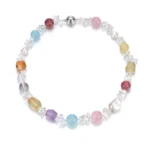 Multi-Gemstone Crystal Necklace