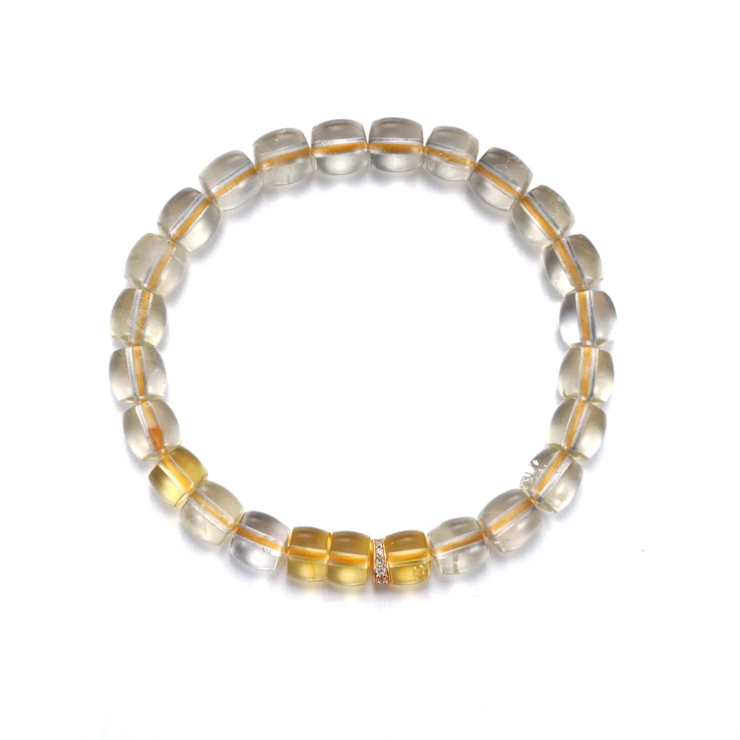 A00 (1) Flower Amber & Citrine Bracelet - Image 1