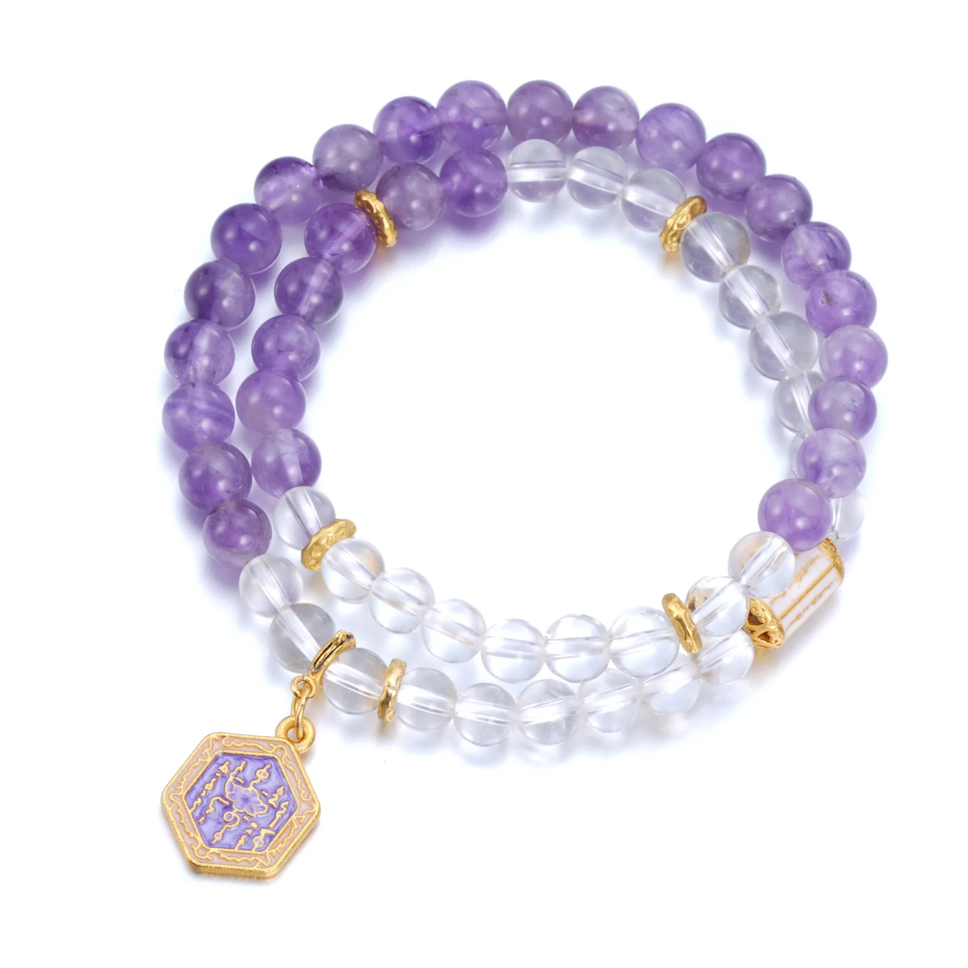 A00 (2) Alloy Crystal Bracelet - Image 1