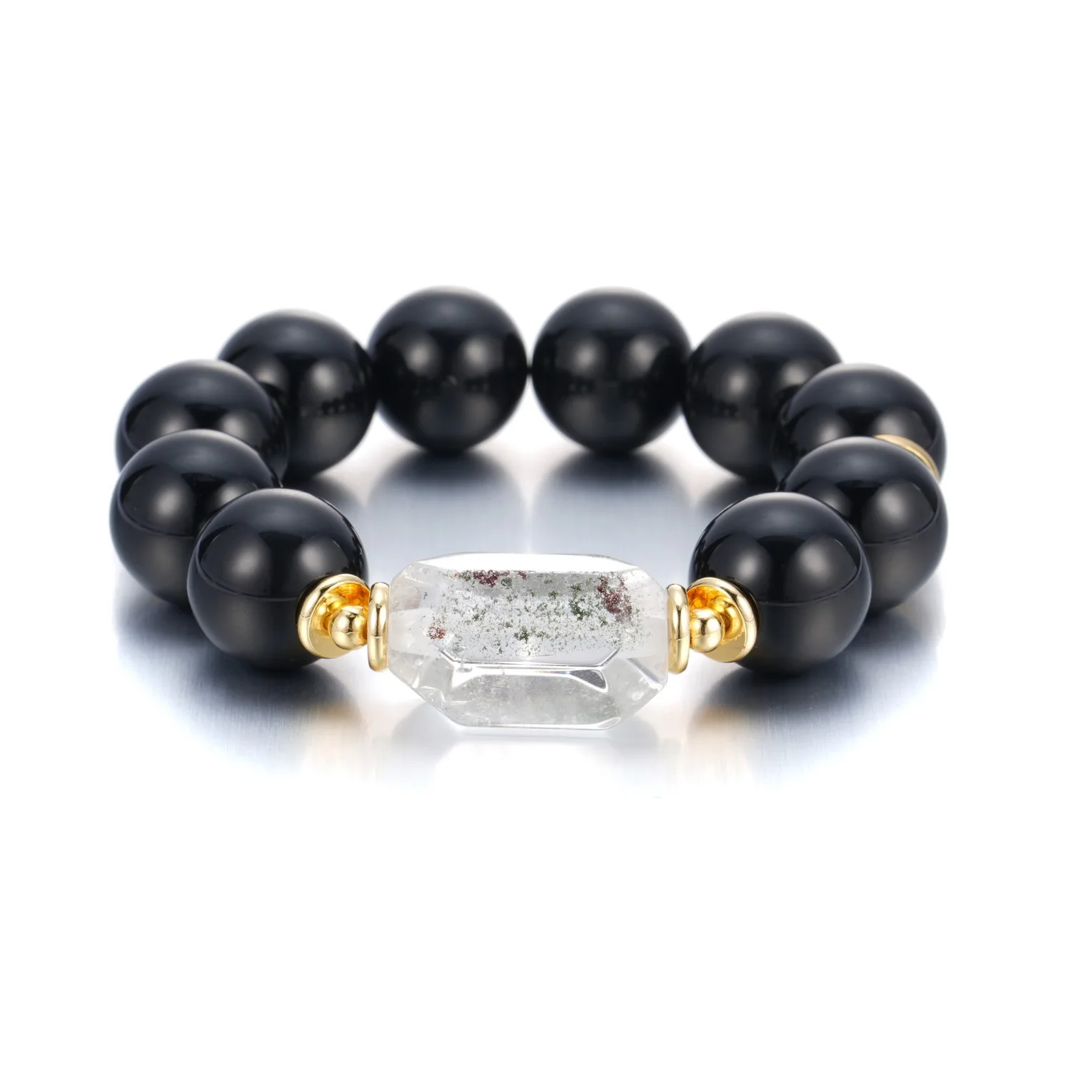 A00 (2) Multi-Gemstone Crystal Beaded Bracelet - Image 1