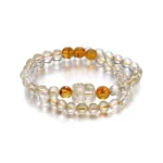 5-10+ Yellow Phantom Quartz & Citrine Bracelet - Image 2