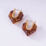 Stainless Steel Resin Earrings