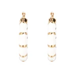 Stainless Steel Enamel Earrings