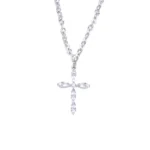 Stainless Steel Zircon Necklace