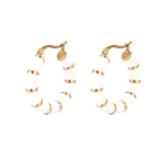 Stainless Steel Enamel Earrings - Image 2