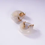 Stainless Steel Resin Earrings - Image 2