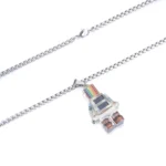 Stainless Steel Acrylic Necklace - Image 2