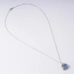 925 Silver Lab-Grown Sapphire Necklace - Image 2