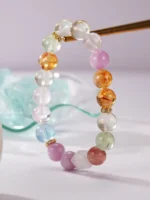 Multi-Gemstone Crystal Beaded Bracelet - Image 4