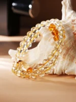 5-10+ Yellow Phantom Quartz & Citrine Bracelet - Image 4