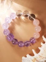 Amethyst & Rose Quartz Bracelet - Image 3