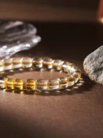Flower Amber & Citrine Bracelet - Image 4