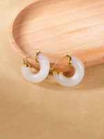Stainless Steel Resin Earrings - Image 3