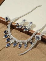 925 Silver Lab-Grown Sapphire Set - Image 4