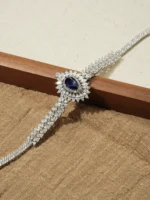 925 Silver Lab-Grown Sapphire Set - Image 5