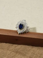 925 Silver Lab-Grown Sapphire Set - Image 7