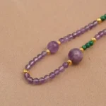 Copper Amethyst & Malachite Necklace - Image 2