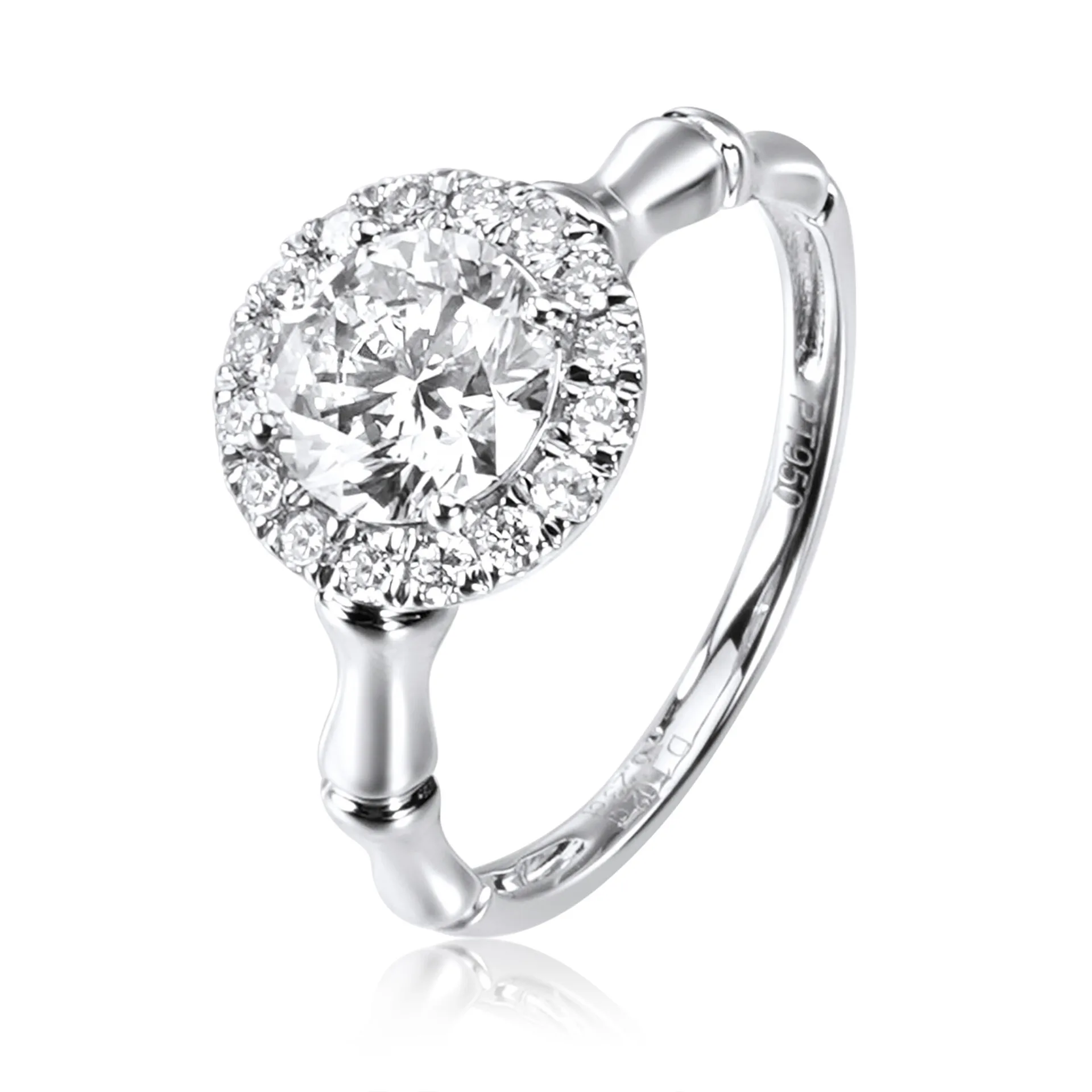 scale100scale_B4787C726B354EA1922FE99BB6791818 PT950 Lab-Grown Diamond Ring - Image 1