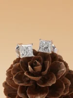 PT950 Lab-Grown Diamond Earrings - Image 4