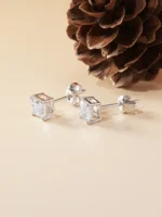 PT950 Lab-Grown Diamond Earrings - Image 3