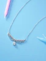 925 Silver Lab-Grown Diamond Necklace - Image 3