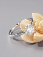 PT950 Lab-Grown Diamond Ring - Image 3