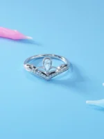 925 Silver Lab-Grown Diamond Ring - Image 3