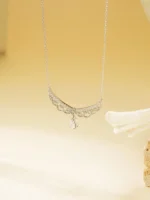 925 Silver Lab-Grown Diamond Necklace - Image 4