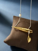 Copper Alloy Freshwater Pearl Necklace - Image 3